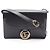 Borsa a tracolla in pelle Gucci Double G Nero