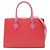Borsa Gucci 2-Way in pelle rosa e rossa Rosso