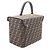 Borsa Fendi Zucca in pelle e tela nera e marrone Nero - vista 2