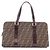Borsa Fendi Zucca marrone in pelle e tela