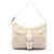 Borsa a Spalla Fendi Micro FF Bianco Beige