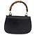 Borsa a mano GUCCI Bamboo in pelle nera e oro 000 1227 0633 Auth 178723V Nero D'oro - vista 2