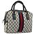 Borsa GUCCI GG Supreme Sherry Line PVC Blu Navy Oro 010 378 Auth ep14524 D'oro