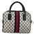Borsa GUCCI GG Supreme Sherry Line PVC Blu Navy Oro 010 378 Auth ep14524 D'oro - vista 2