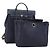 Hermès HERMES Her Line Herbag Ad Backpack Canvas Navy Silver Auth ep14037 Argento Blu navy