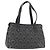 Borsa Salvatore Ferragamo Gancini in PVC e pelle nera argento Auth BA12524 Nero
