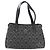 Borsa Salvatore Ferragamo Gancini in PVC e pelle nera argento Auth BA12524 Nero - vista 13