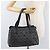 Borsa Salvatore Ferragamo Gancini in PVC e pelle nera argento Auth BA12524 Nero - vista 24