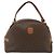 Céline Borsa CELINE Macadam Canvas PVC Pelle Marrone Oro Auth ka4353 D'oro - vista 13