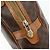 Céline Borsa CELINE Macadam Canvas PVC Pelle Marrone Oro Auth ka4353 D'oro - vista 17