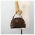 Céline Borsa CELINE Macadam Canvas PVC Pelle Marrone Oro Auth ka4353 D'oro - vista 22