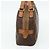 Céline Borsa CELINE Macadam Canvas PVC Pelle Marrone Oro Auth ka4353 D'oro - vista 4