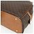Céline Borsa CELINE Macadam Canvas PVC Pelle Marrone Oro Auth ka4353 D'oro - vista 9