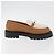 Hermès HERMES Kelly Cintura Mocassini Scarpe Pelle Marrone Argento Auth BA12632V - vista 22