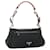 Borsa a tracolla PRADA Nylon e pelle nera argento Auth mr2443A Nero