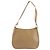 Borsa a Spalla Salvatore Ferragamo Gancini in Pelle Beige Oro Auth hk3706 - vista 13