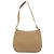 Borsa a Spalla Salvatore Ferragamo Gancini in Pelle Beige Oro Auth hk3706 - vista 2