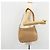 Borsa a Spalla Salvatore Ferragamo Gancini in Pelle Beige Oro Auth hk3706 - vista 22