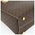 Céline Borsa CELINE Macadam Canvas PVC Pelle 2way Marrone Oro Auth 179713A D'oro - vista 18