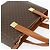 Céline Borsa CELINE Macadam Canvas PVC Pelle 2way Marrone Oro Auth 179713A D'oro - vista 6