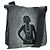Borsa a Spalla CHANEL Coco Mademoiselle in Pelle Nera con CC Argentato Autentica 178522SAM Nero Argento