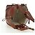 LOEWE × Ghibli Howl's Hammock Calcifer Bag Pelle 2way Oro Autentico 167309SM - vista 6