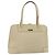 GUCCI Tote Bag Leder Beige Silber 002 1122 2684 Auth 178316
