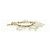Bracciale CHANEL Logo metallo Champagne Gold CC Auth 178800SM D'oro - vista 15