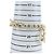 Bracciale CHANEL Logo metallo Champagne Gold CC Auth 178800SM D'oro - vista 18