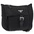 Borsa a tracolla PRADA Nylon Nero Argento Auth 180187