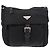 Borsa a tracolla PRADA Nylon Nero Argento Auth 180187 - vista 13