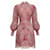 Besticktes Mini-Kleid Zimmermann Pink Multi Azalea Ikat Wavelength  - Ansicht 1