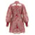 Besticktes Mini-Kleid Zimmermann Pink Multi Azalea Ikat Wavelength  - Ansicht 2