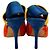 Décolleté slingback in scamosciato blu con punta aperta e piume arancioni Dries van Noten Arancione - vista 5