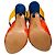 Décolleté slingback in scamosciato blu con punta aperta e piume arancioni Dries van Noten Arancione - vista 8