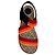 Sandali Dries van Noten in scamosciato arancione / ruggine e tela a righe - vista 4
