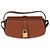 Céline Clutch Tabou con tracolla in pelle di vitello liscia marrone Celine