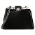 Bolso de hombro Fendi Black Patent Petite Peekaboo Cut Chain Negro - vista 2