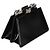 Bolso de hombro Fendi Black Patent Petite Peekaboo Cut Chain Negro - vista 4