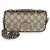 Borsa a mano e a tracolla Senna Petite GG in tela GG Supreme ebano e beige Gucci Marrone