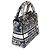 Christian Dior Navy Canvas Toile De Jouy Ricamato Medium Lady D-Lite Blu - vista 3