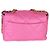 Chanel 19 Flap Bag aus rosa gestepptem Lammleder, Größe Large Pink - Ansicht 2