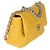Borsa Chanel 19 Flap in agnello trapuntato giallo Chanel Large - vista 4