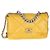Borsa Chanel 19 Flap in agnello trapuntato giallo Chanel Large - vista 8