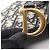 Christian Dior Dior Saddle Bag Flat Belt Pouch Beige Blu navy - vista 6