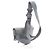 Christian Dior Gray Leather Saddle Bag - view 2