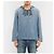 Felpa con cappuccio in denim distressed Saint Laurent Paris Blu - vista 6