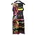 Preen by Thornton Bregazzi Abito Midi Floreale e a Righe Nero Rosa Rosso Blu Multicolore Verde Giallo