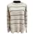 Autre Marque Basic Apparel Gestreifter Pullover aus Bio-Baumwolle Schwarz Beige  - Ansicht 1