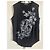 Alexander McQueen Top sin mangas estampado calavera negro - vista 7